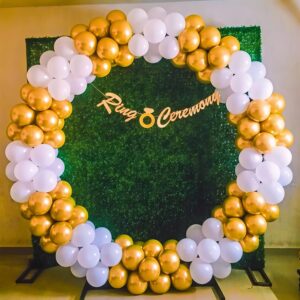 Grass & Ring Backdrop setup